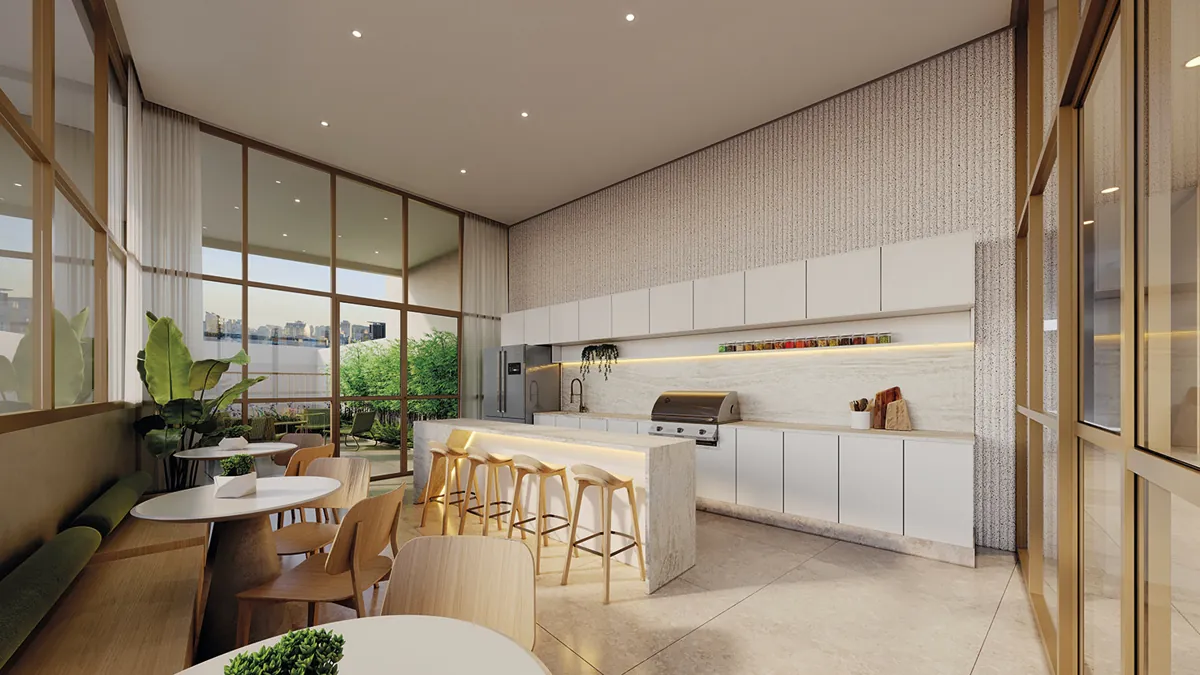 Apartamento Eleva Harmonia em São Paulo - Churrasqueira